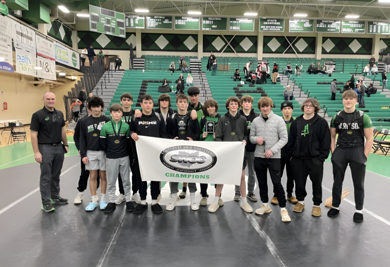 group of boys with SWOC Champions banner