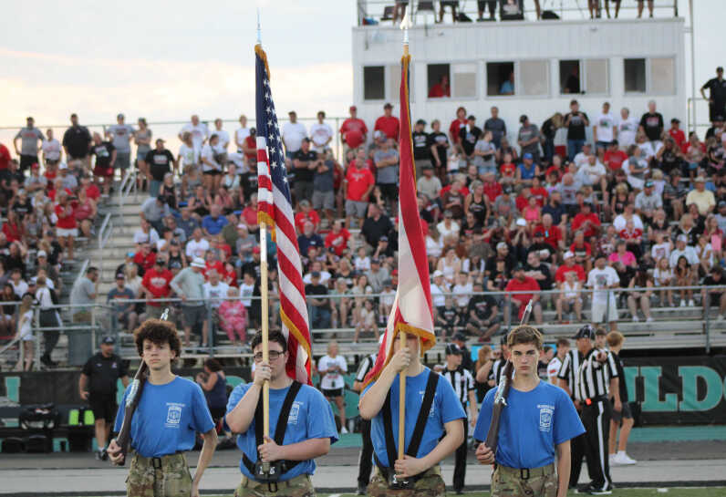 JROTC at Football Game